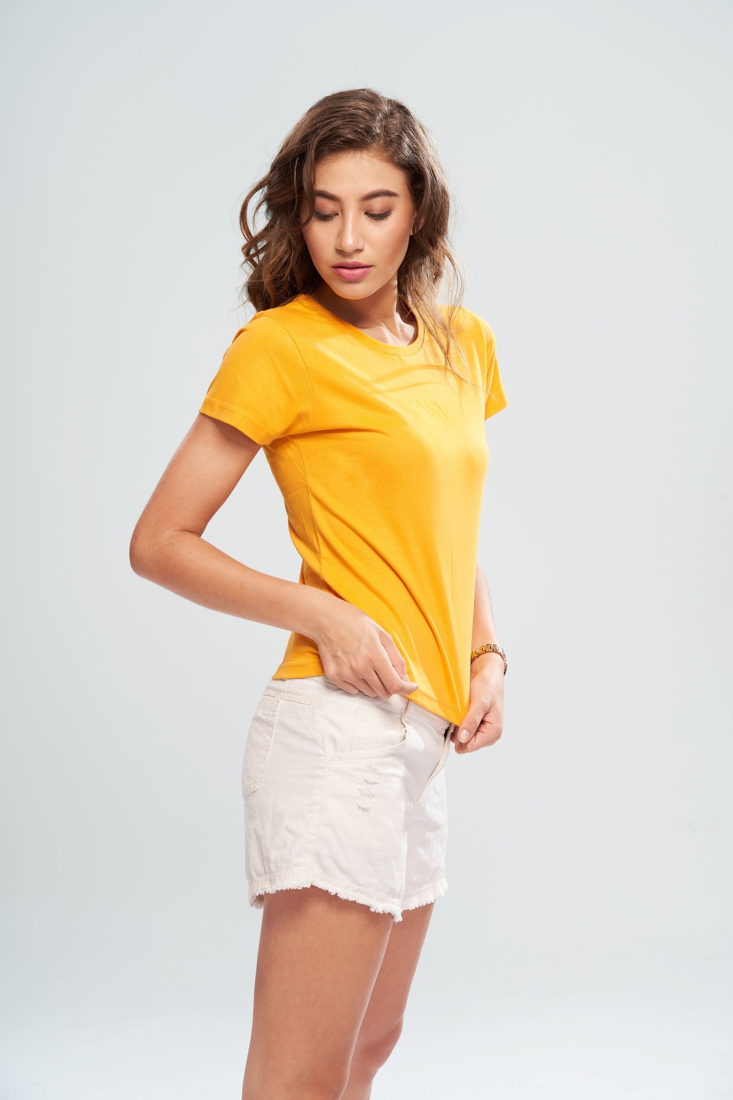 Yellow Half Sleeves T-Shirt