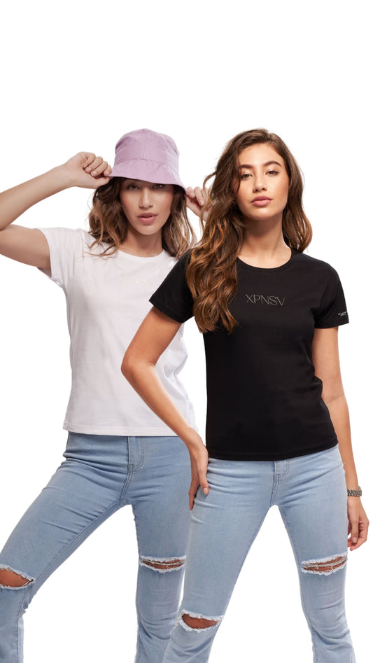 Pack of 2 - Solid Half Sleeve T-shirt For Women